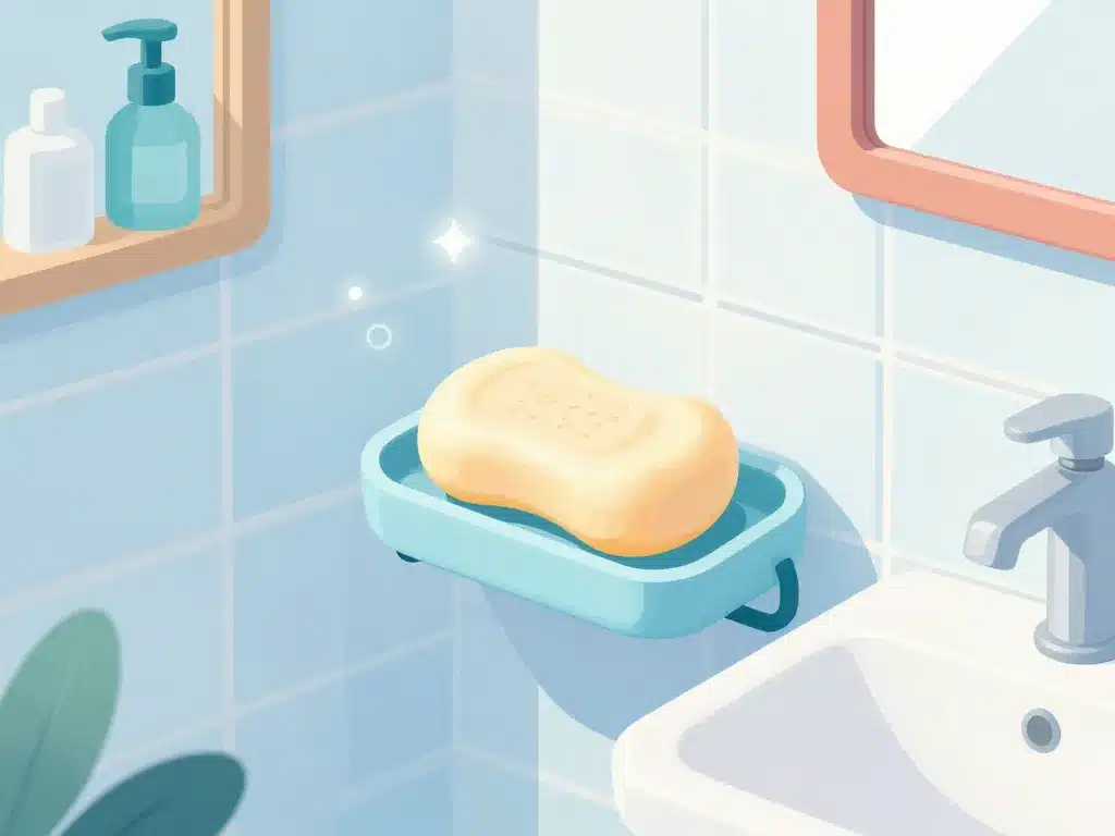 Salle de bain porte savon hygiène propreté