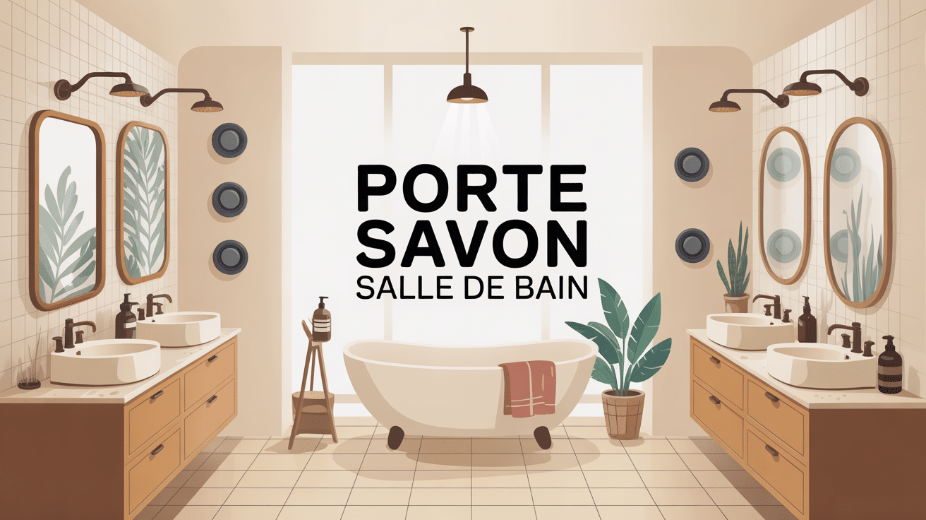 Salle de bain porte savon divers styles hygiène propre