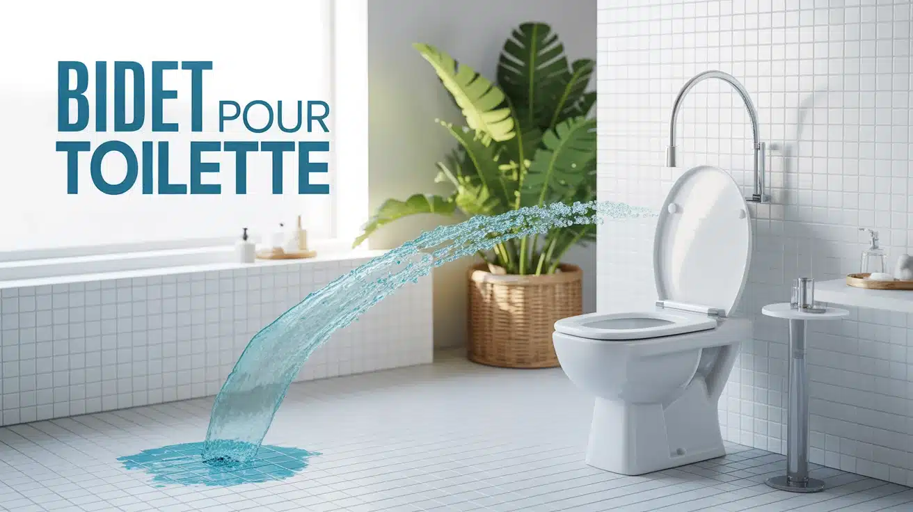 bidet toilet bidet installé sur wc moderne