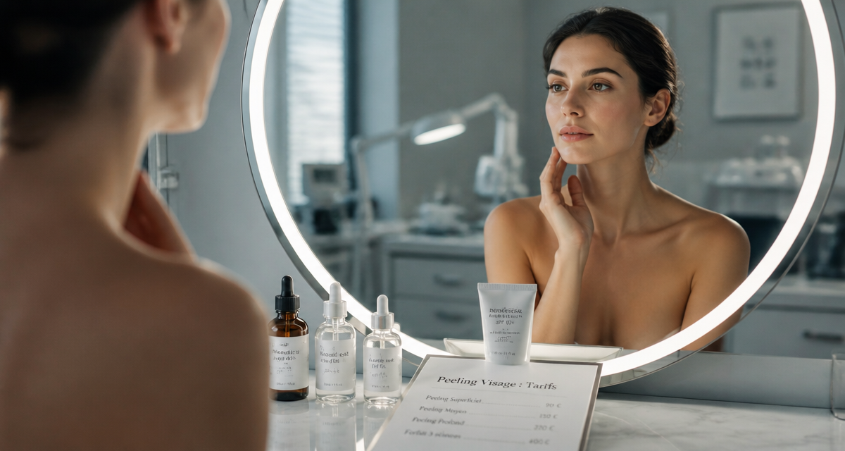 peeling visage prix fiche tarifaire et soins