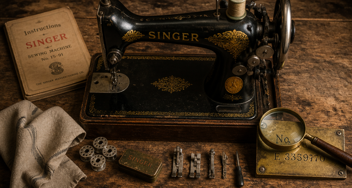 singer machine à coudre ancienne prix flat-lay
