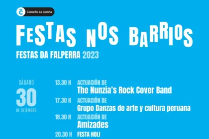 cartel festas da falperra 2023 a coruña