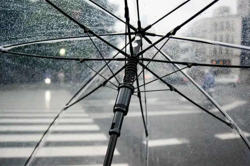 Lluvia paraguas