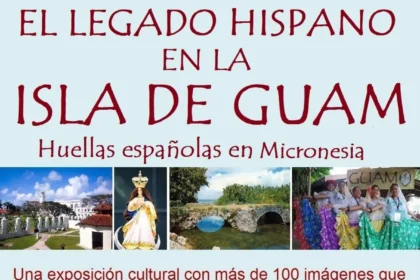 cartel exposicion isla guam a laracha