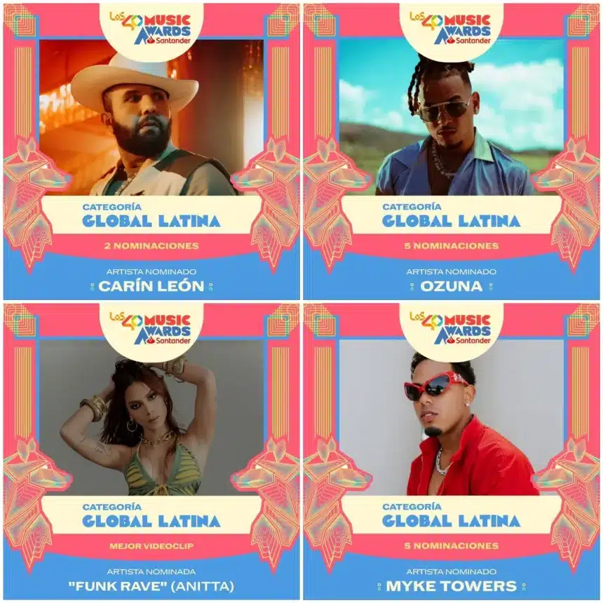 nominaciones los40 music awards