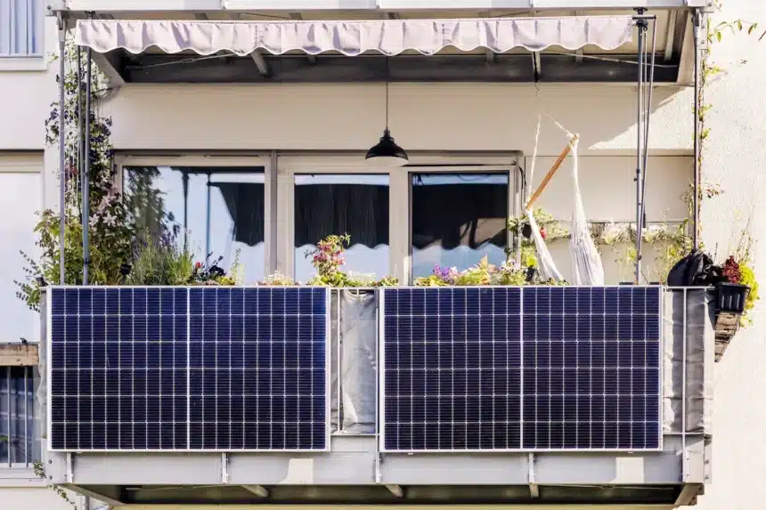 placa solar balcon