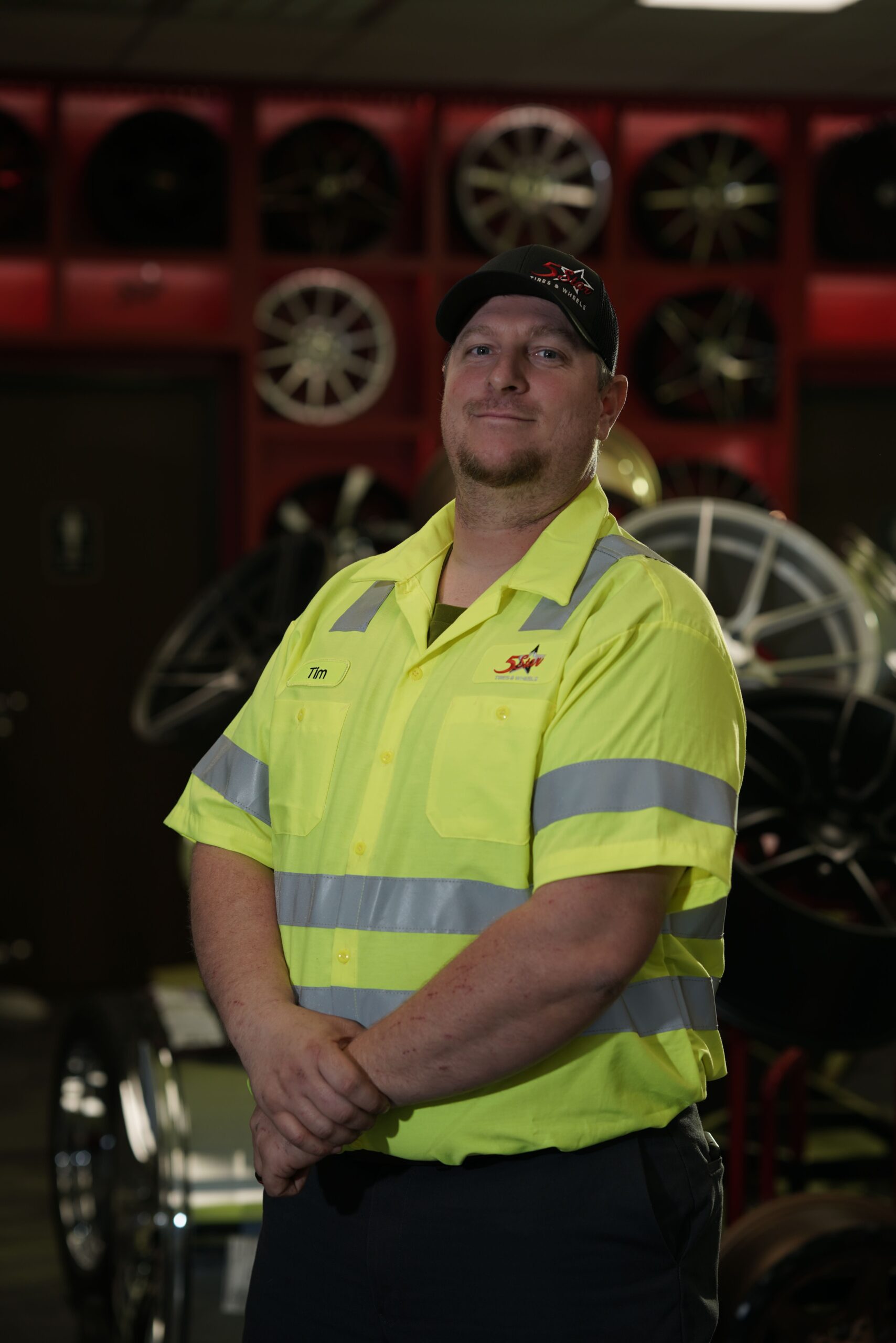 Professional tire and wheel specialist at 5 Star Tires and Wheels.