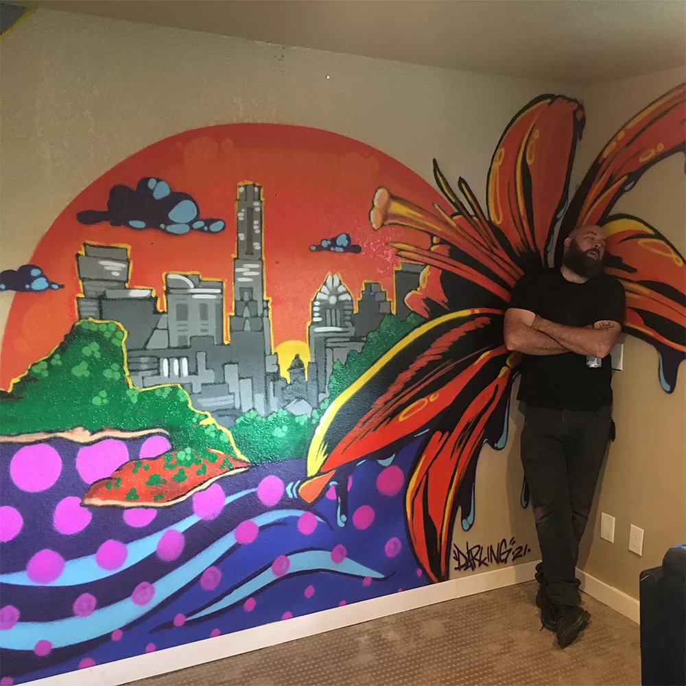 mural by aaron darling | aaron darling mural artist | lago vista tx