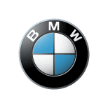 BMW logo displayed at Abe's Auto Inc. auto repair shop.