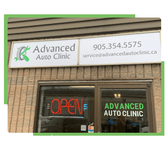 Auto Repair Shop Sign with Contact Info.