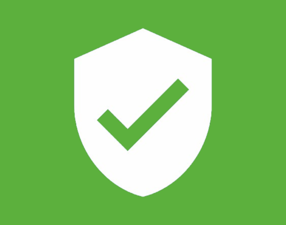 Auto repair safety shield with checkmark symbol for trusted service.