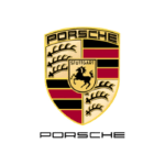 Advanced Auto Clinic logo with Porsche emblem and automotive branding.