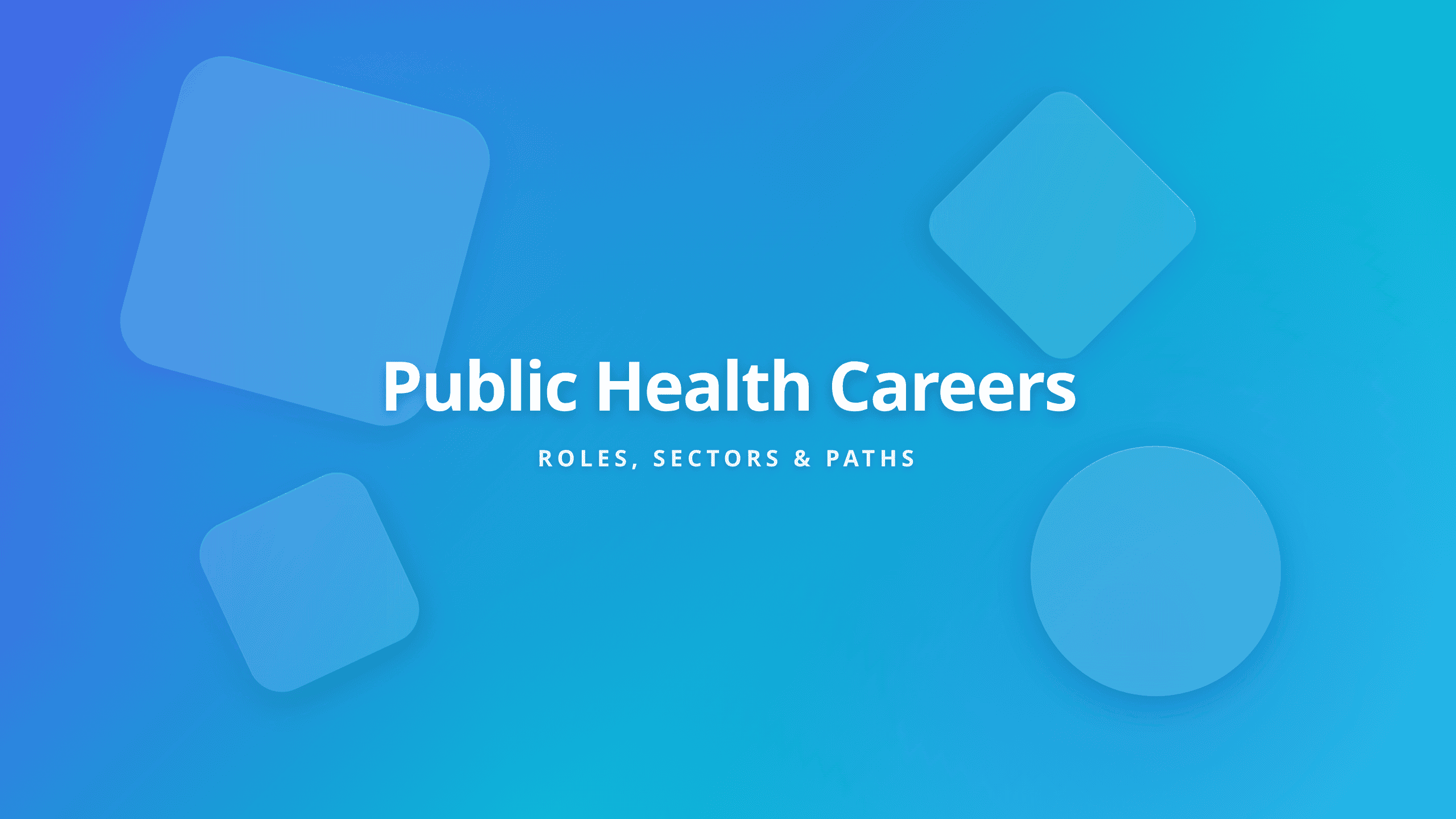 Public health careers cover image showing the main text explaining fields like epidemiology and health policy