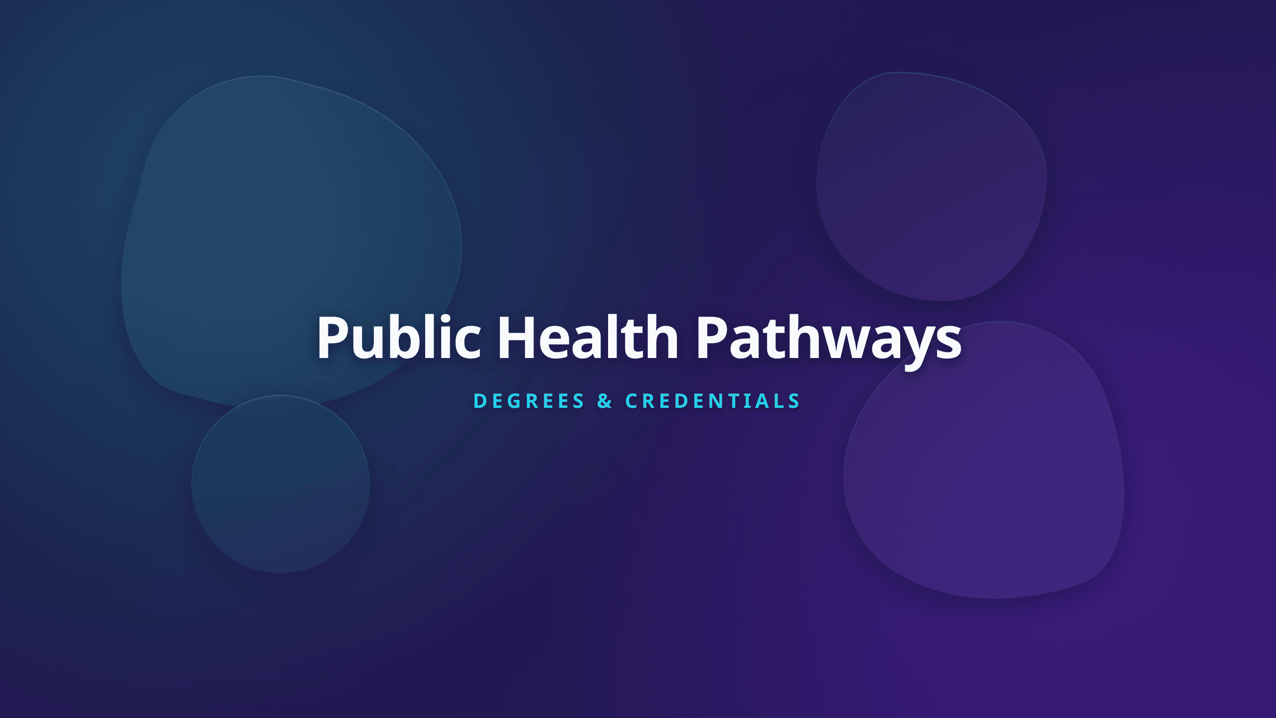 Public health education requirements pathway guide showing academic and certification routes