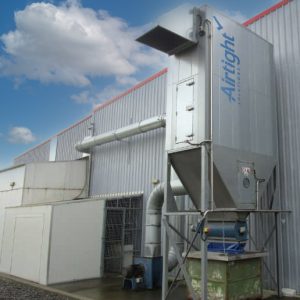 Dust collector for the woodworking industry