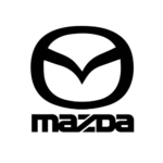 Mazda logo on a vehicle at Aliso Viejo auto repair shop.