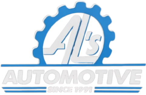 Al’s Automotive logo featuring gear and text, serving Optima vehicle needs.