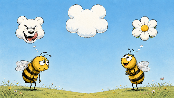optimistic and pesimistic bees