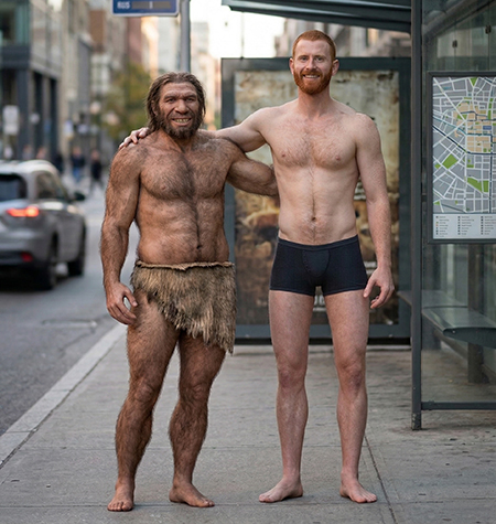 יכולנו לחכות ביחד לאוטובוס: הומו ספיאנס והומו ניאנדרטליס מדגמנים הווה אלטרנטיבי