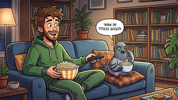 אל תזמינו יונה לערב נטפליקס אנ ציל