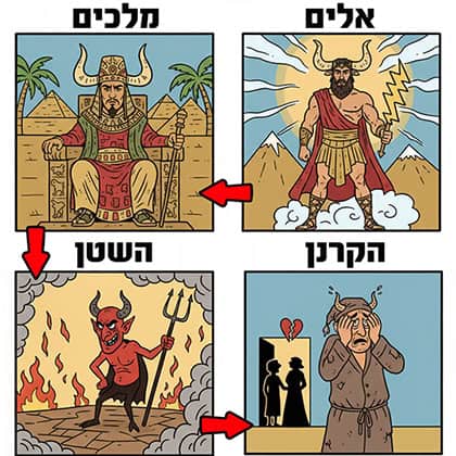 מה סימלה הקרן בהיסטוריה: אלוהות, מלכות, את השטן ואת הבעל הנבגד