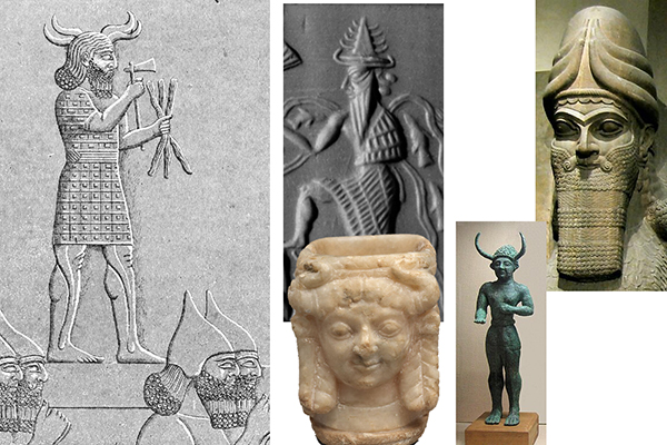 אלים מסופוטמיים עם קרניים אלים מסופוטמיים עם קרניים