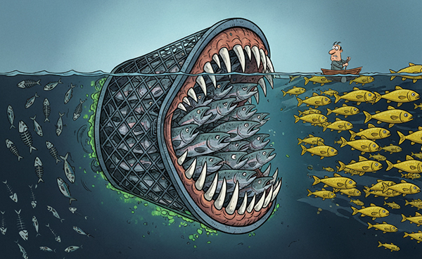 חקלאות טורפת אילוסטרציה