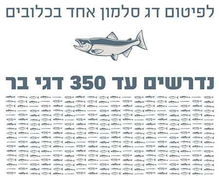 לפיטום סלמון בכלוב דרושים עד 350 דגי בר