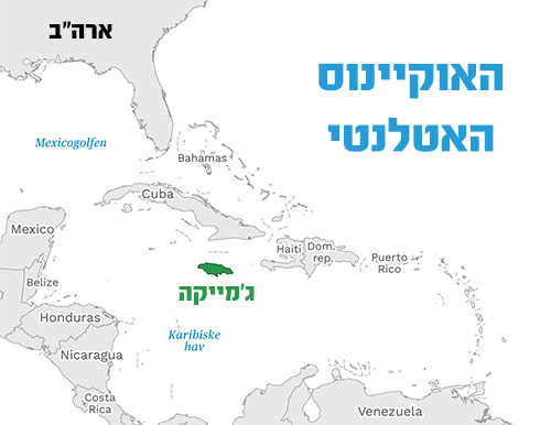 מפת ג'מייקה