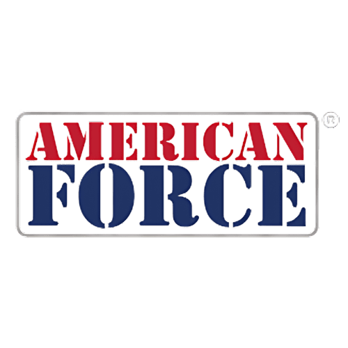 American Force logo displayed on a custom vehicle wheel rim.