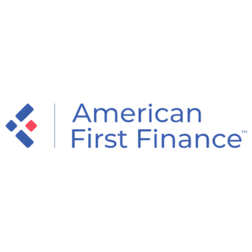 American First Finance logo, auto financing and car loan services.