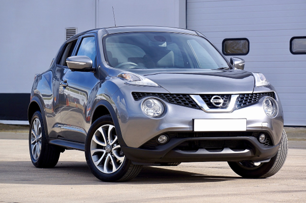 Nissan Juke with upgraded suspension for improved vehicle performance.
