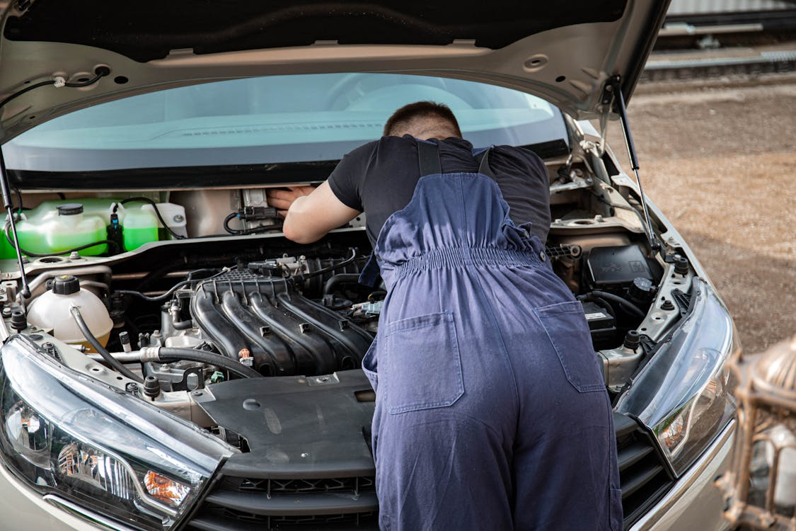 Engine inspection for clean filters and improved engine performance.