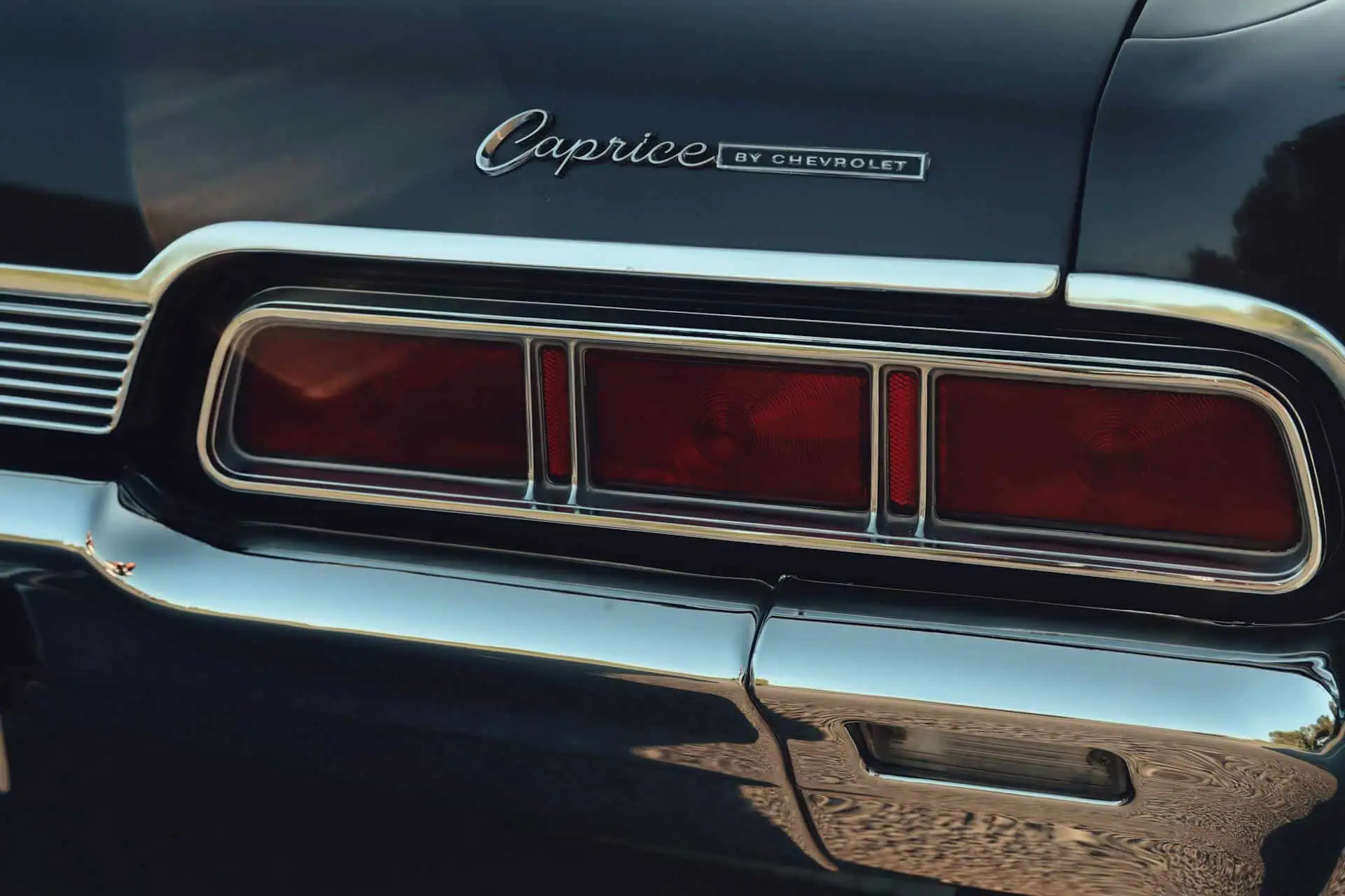 Close up of Back of Chevrolet Caprice