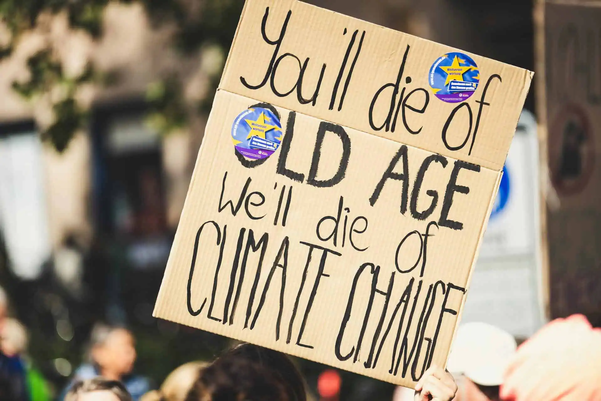 Climate Change Protest Sign