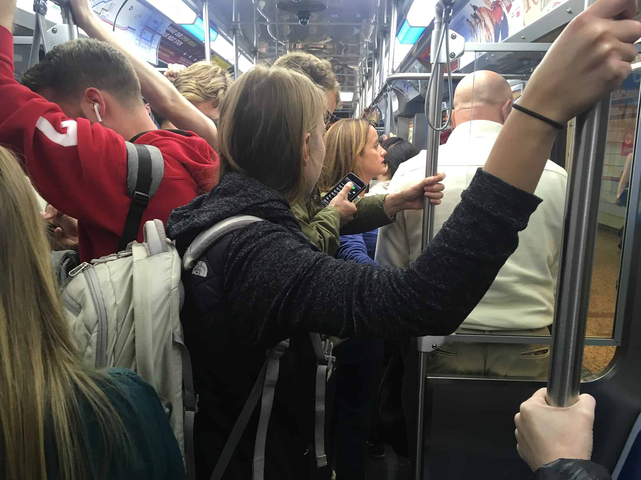 Crowded train
