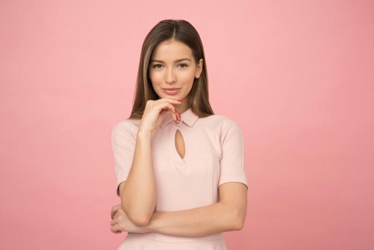Confident looking businesswoman looking at the camera, confidence