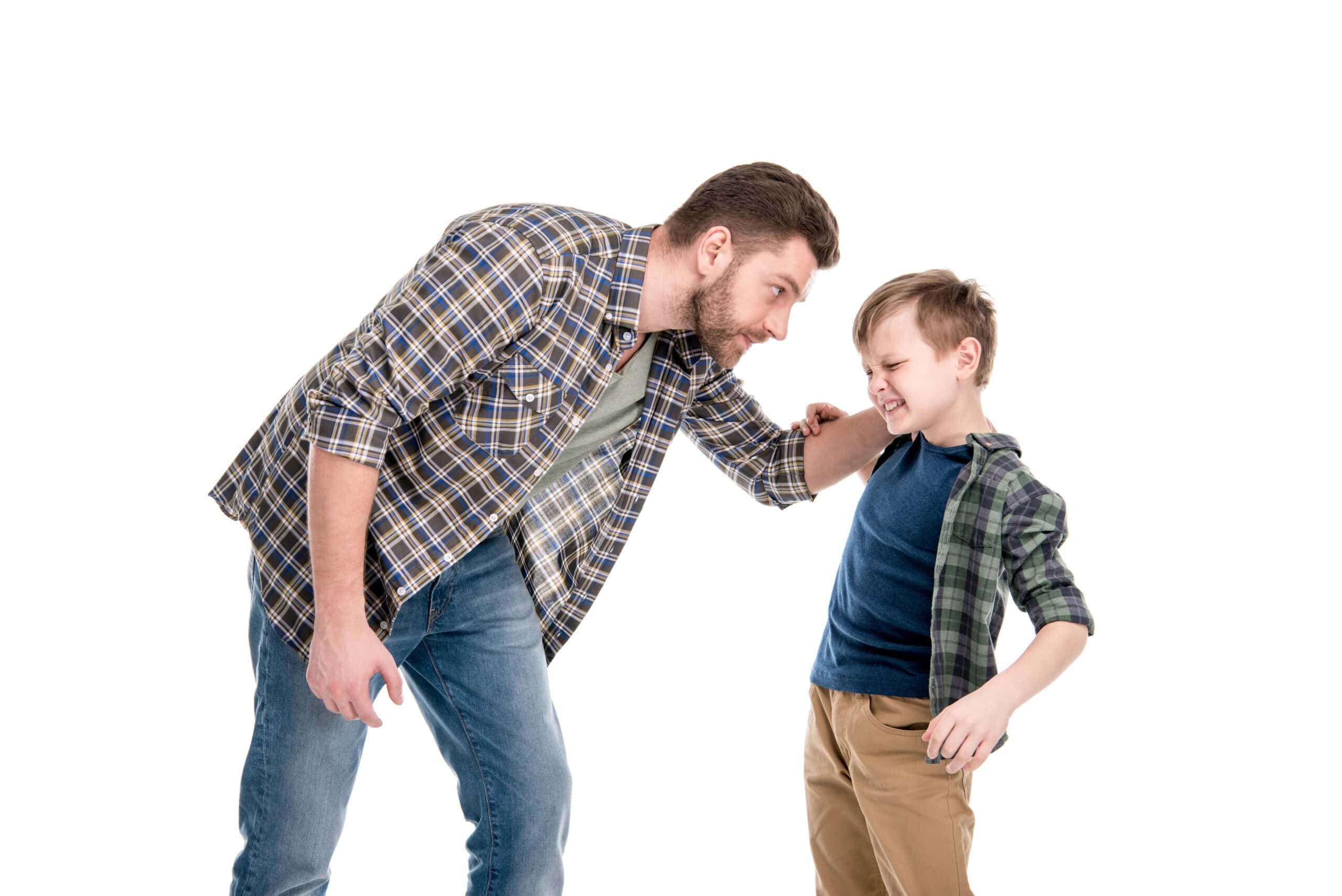Father and son arguing, conflict, argument