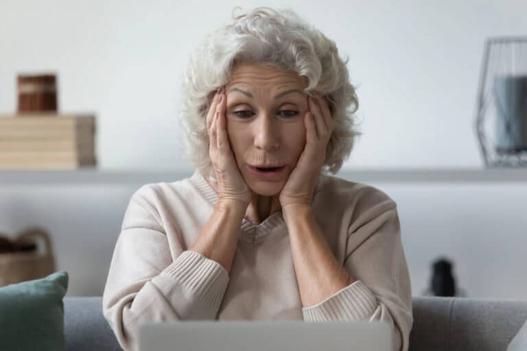 Grandmother grab her head felt shock what saw on internet