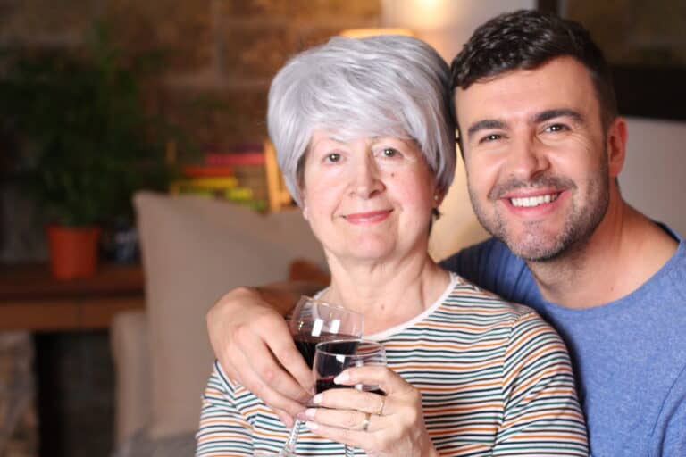 Couple with a considerable age difference