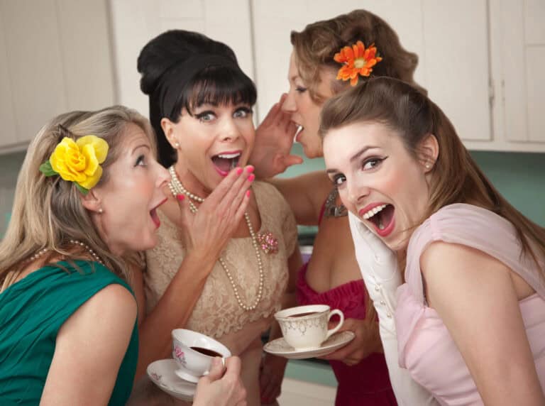 Woman Whispering Secret