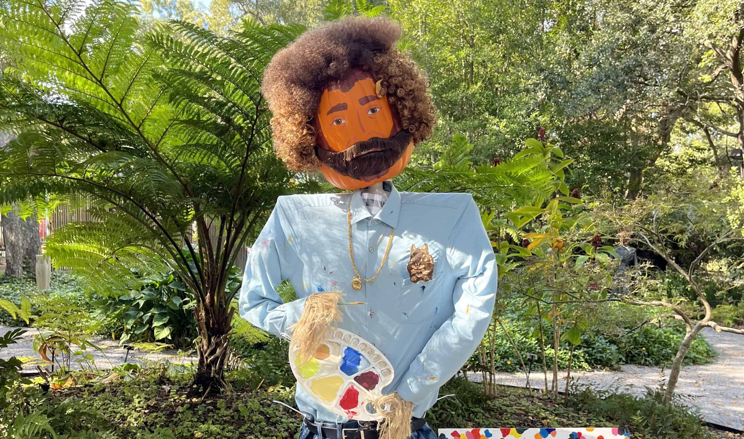 Model of painter Bob Ross