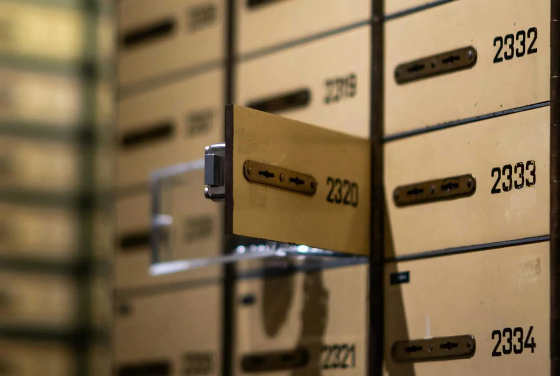 Mailboxes on Wall