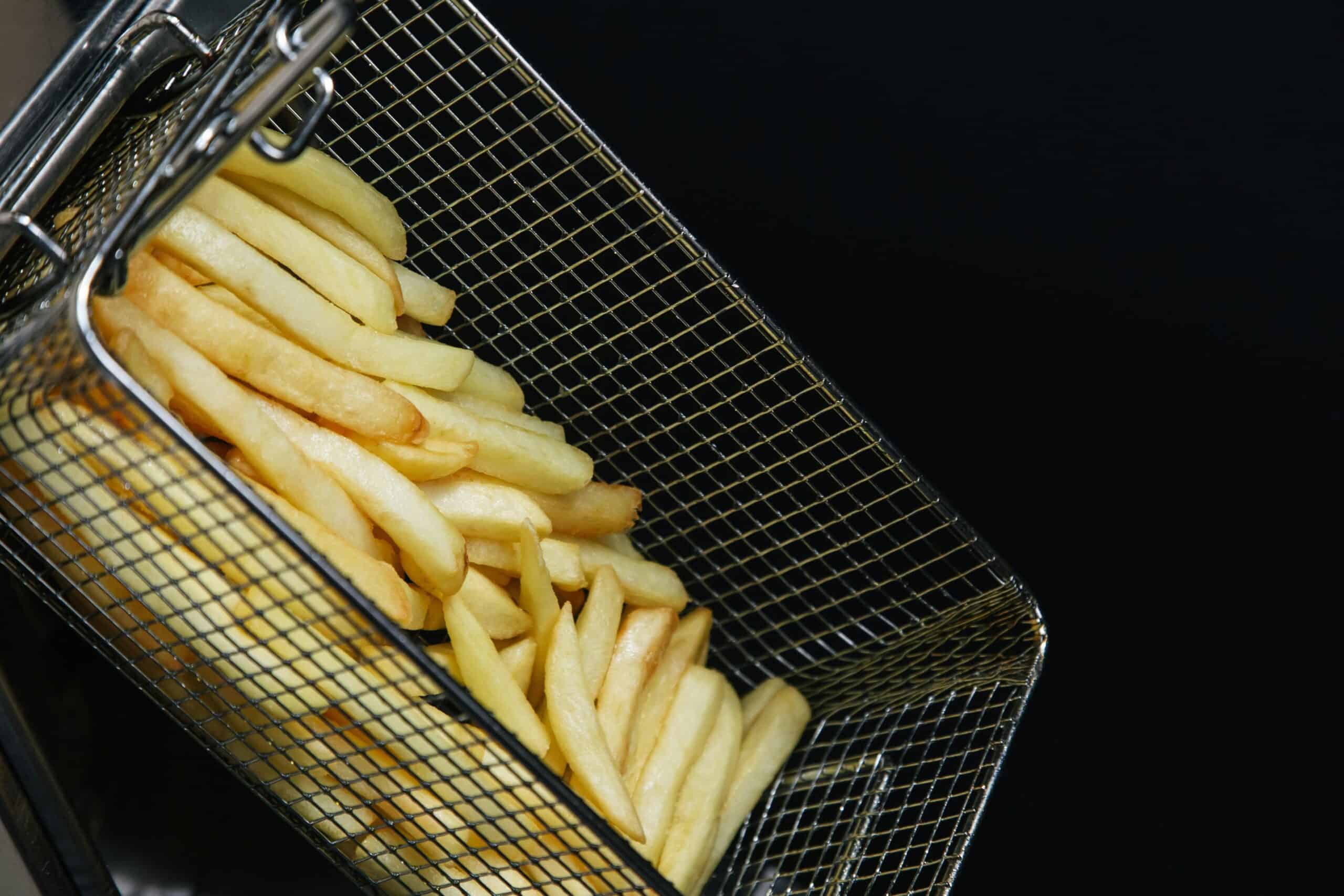 French fries in a frying basket