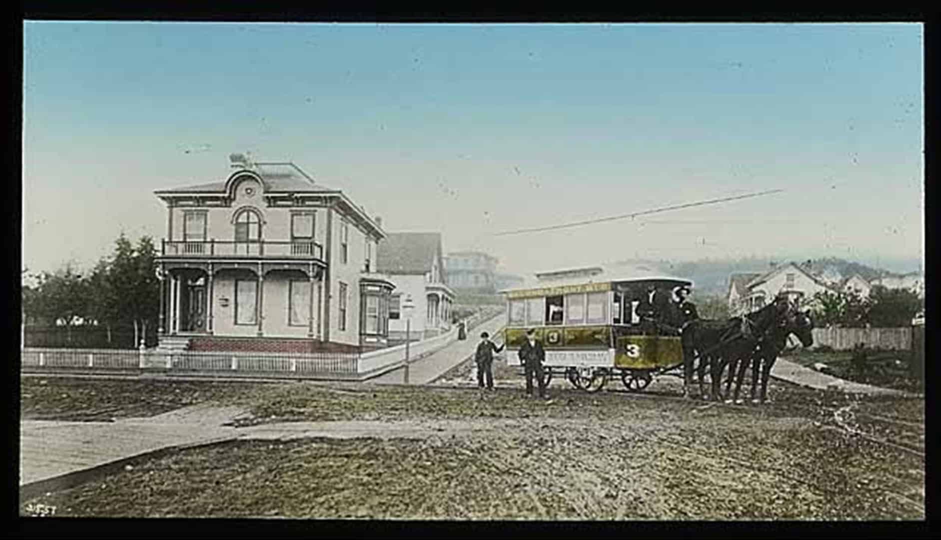 Horses as Streetcar Pullers