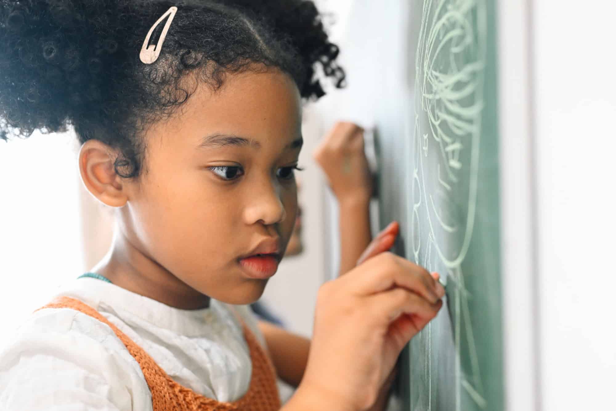 Back to school, Kids education knowledge, Child in classroom at school