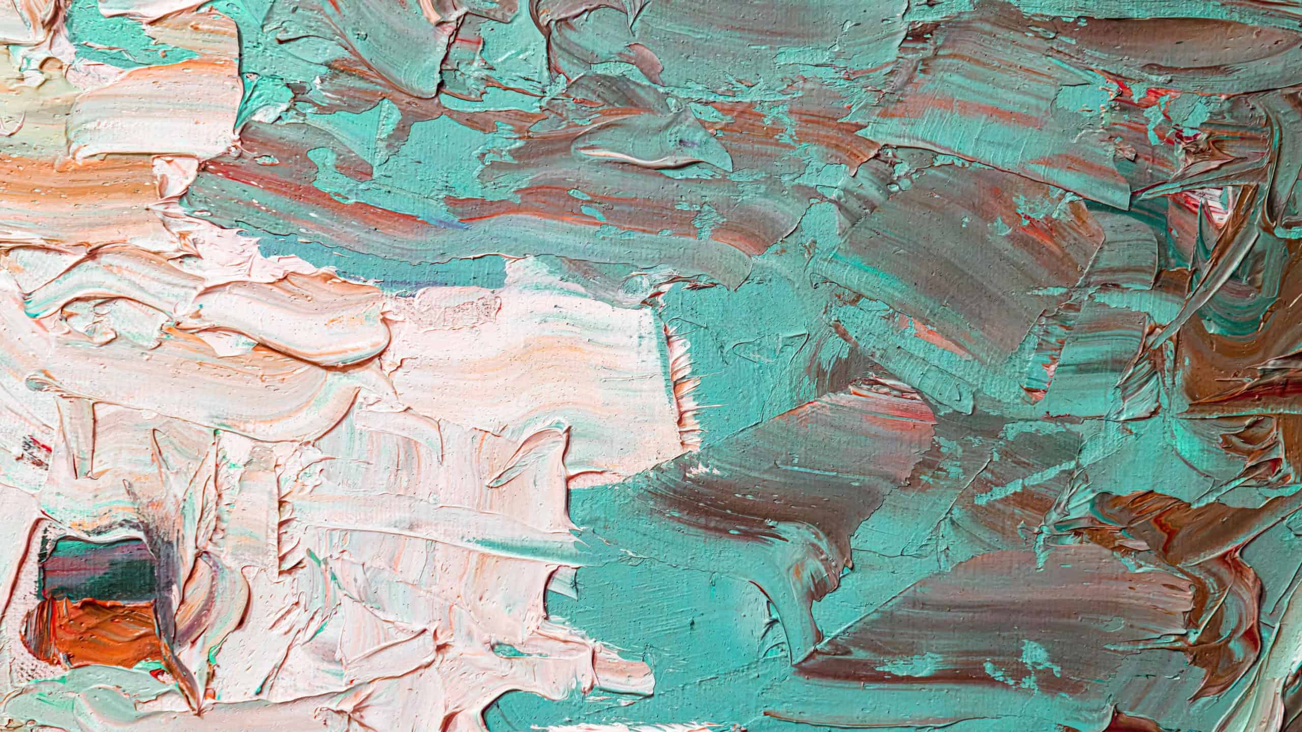 Colorful abstract oil painting art background. Texture of canvas and oil paint. Abstract background for design.