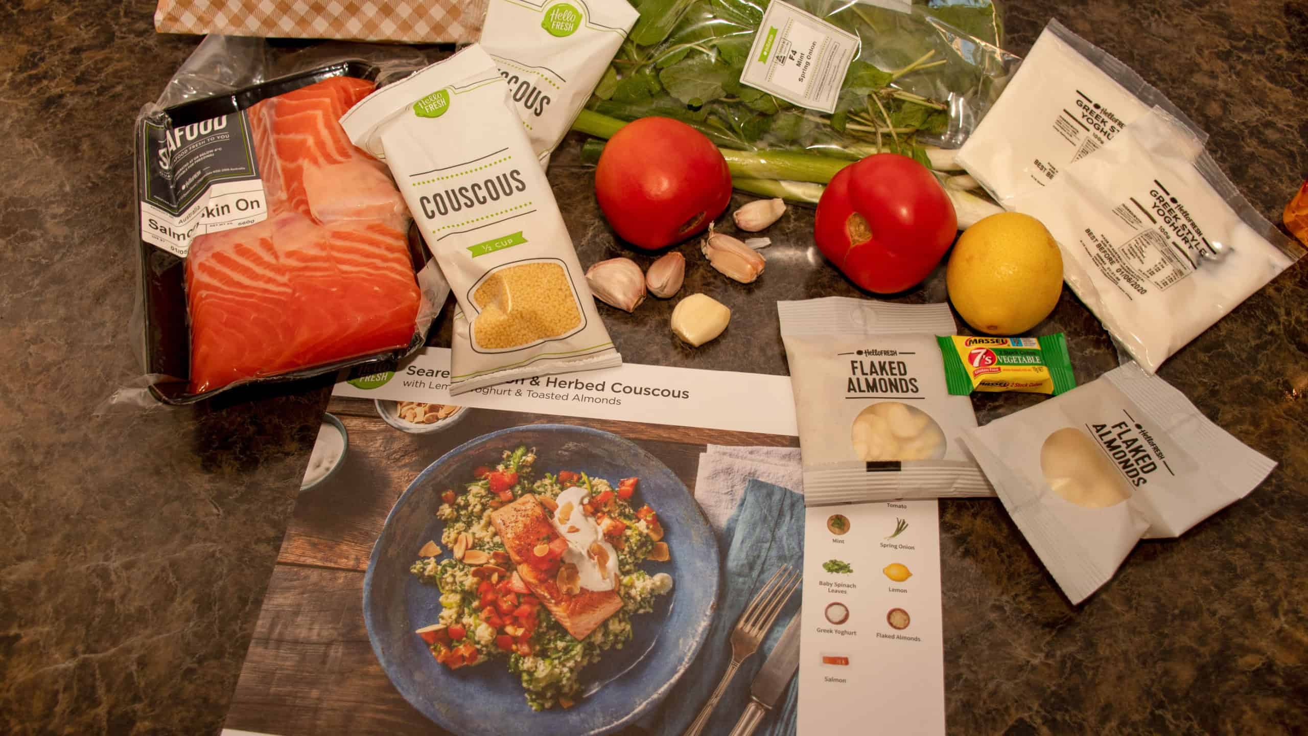 Sydney, Australia 2020-05-09 Hello Fresh meal kits packed in paper bags