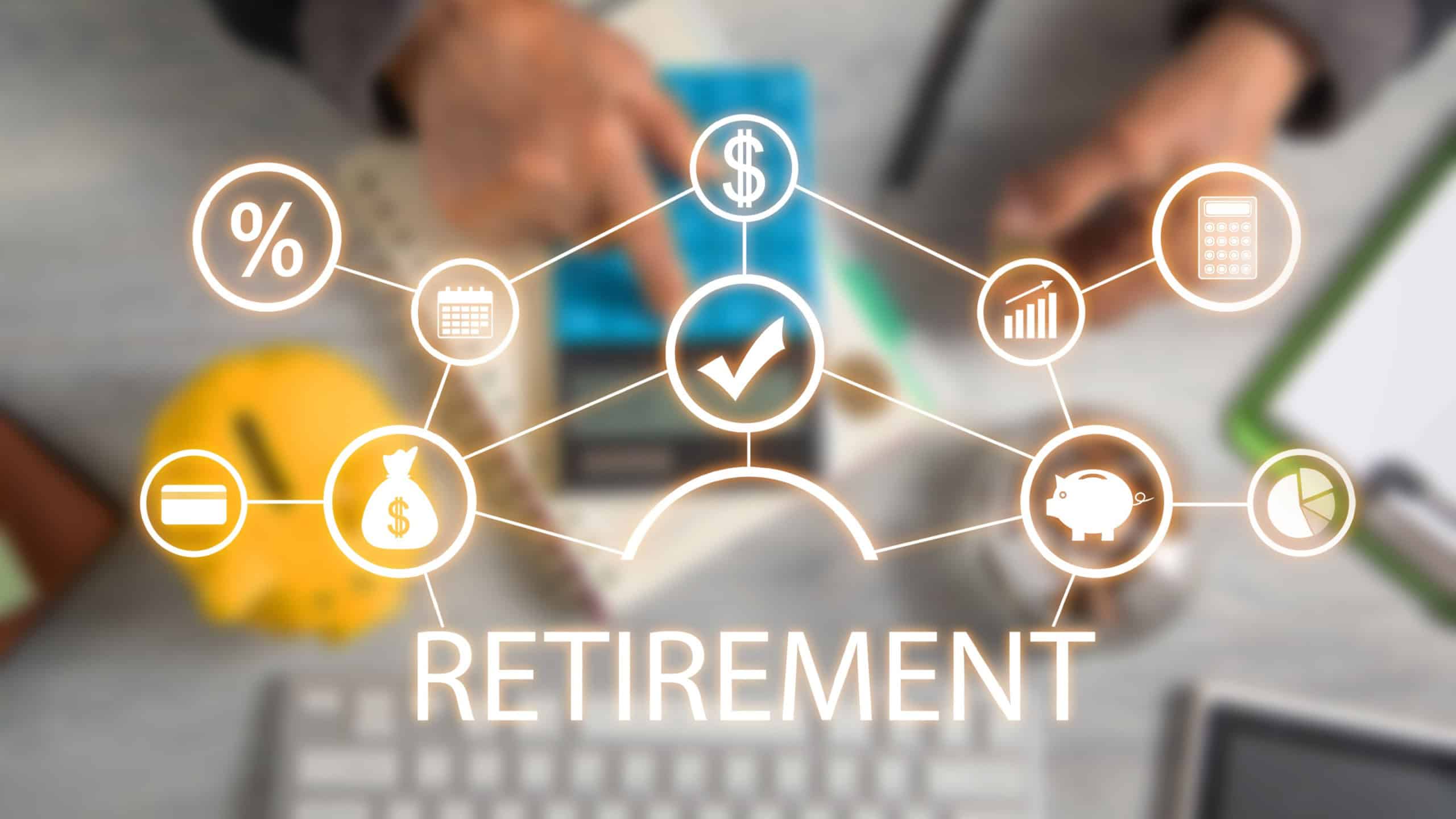 Concept of Retirement. Business concept