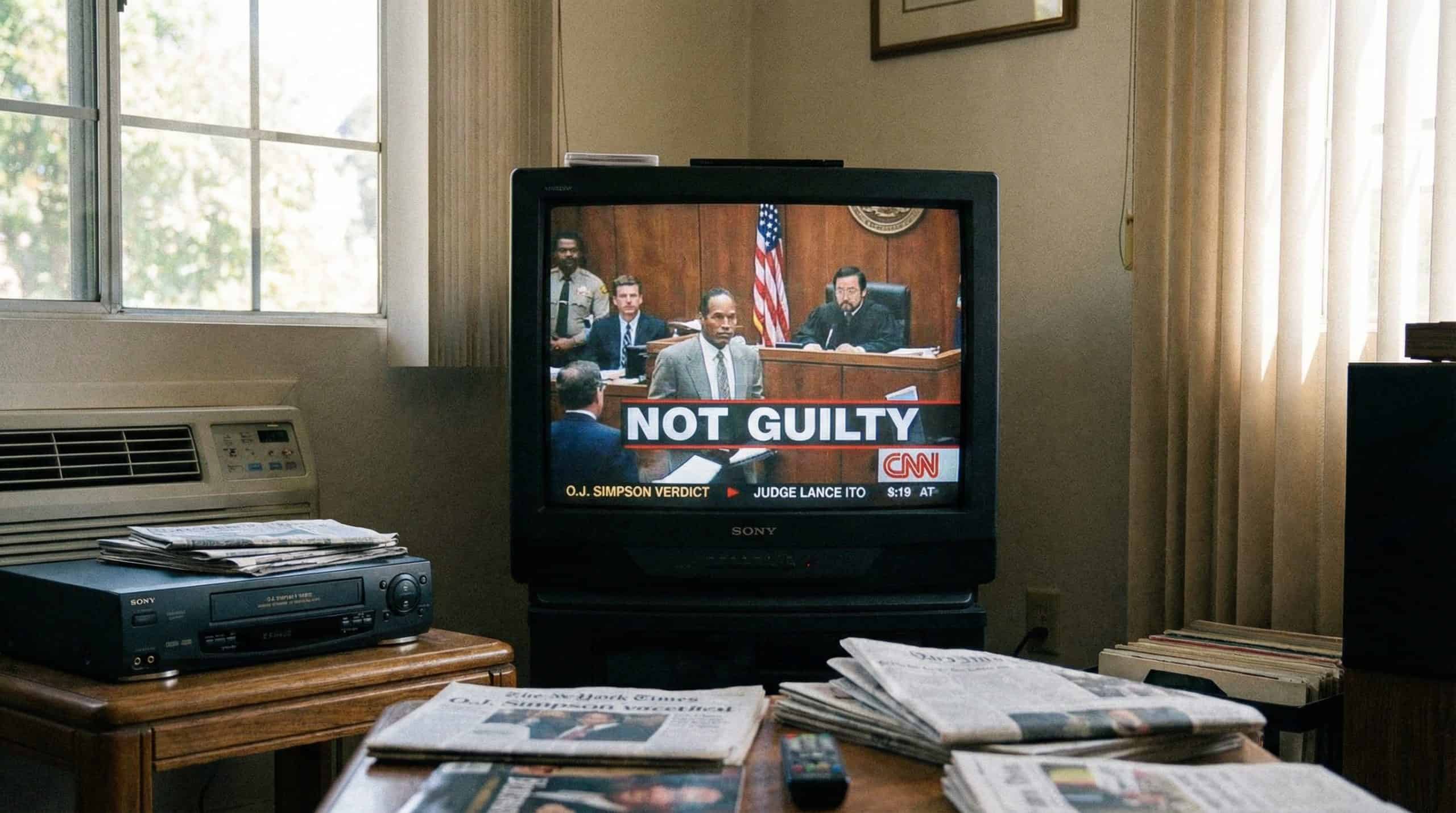 OJ simpson verdict on tv